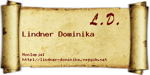 Lindner Dominika névjegykártya