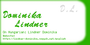 dominika lindner business card